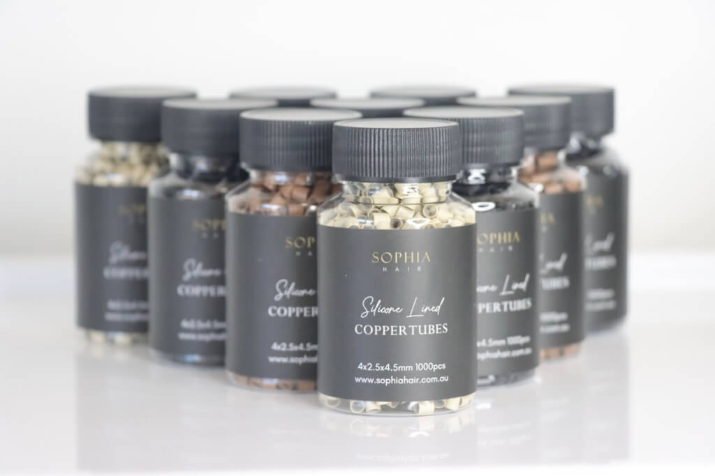Silicone Lined Copper Tubes - Sophia Hair Australia