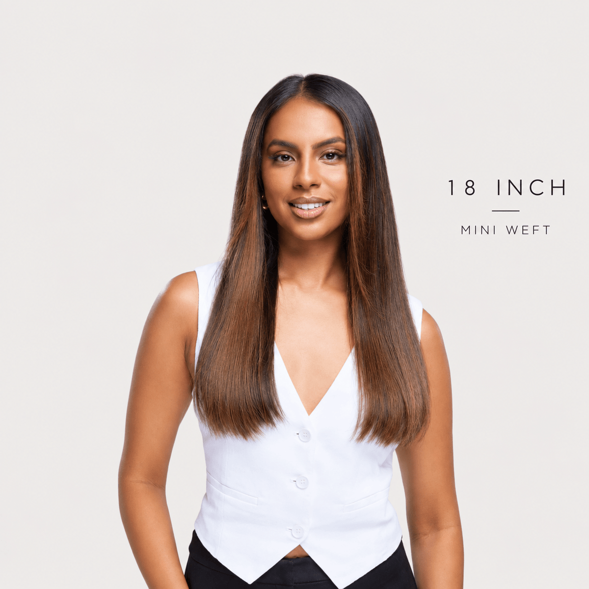 18 Inch Mini Weft Hair Extensions - Sophia Hair Australia