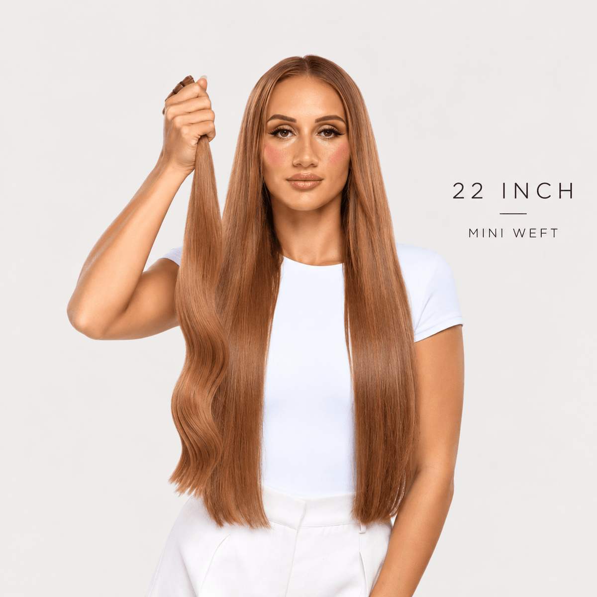 22 Inch Mini Weft Hair Extensions - Sophia Hair Australia