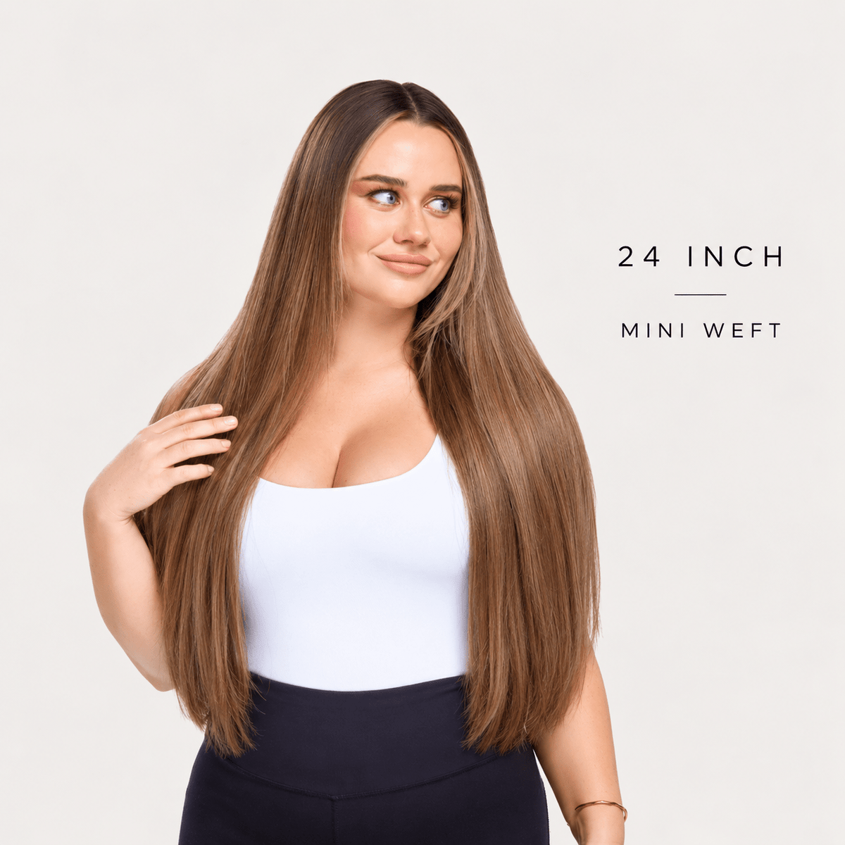24 Inch Mini Weft Hair Extensions - Sophia Hair Australia