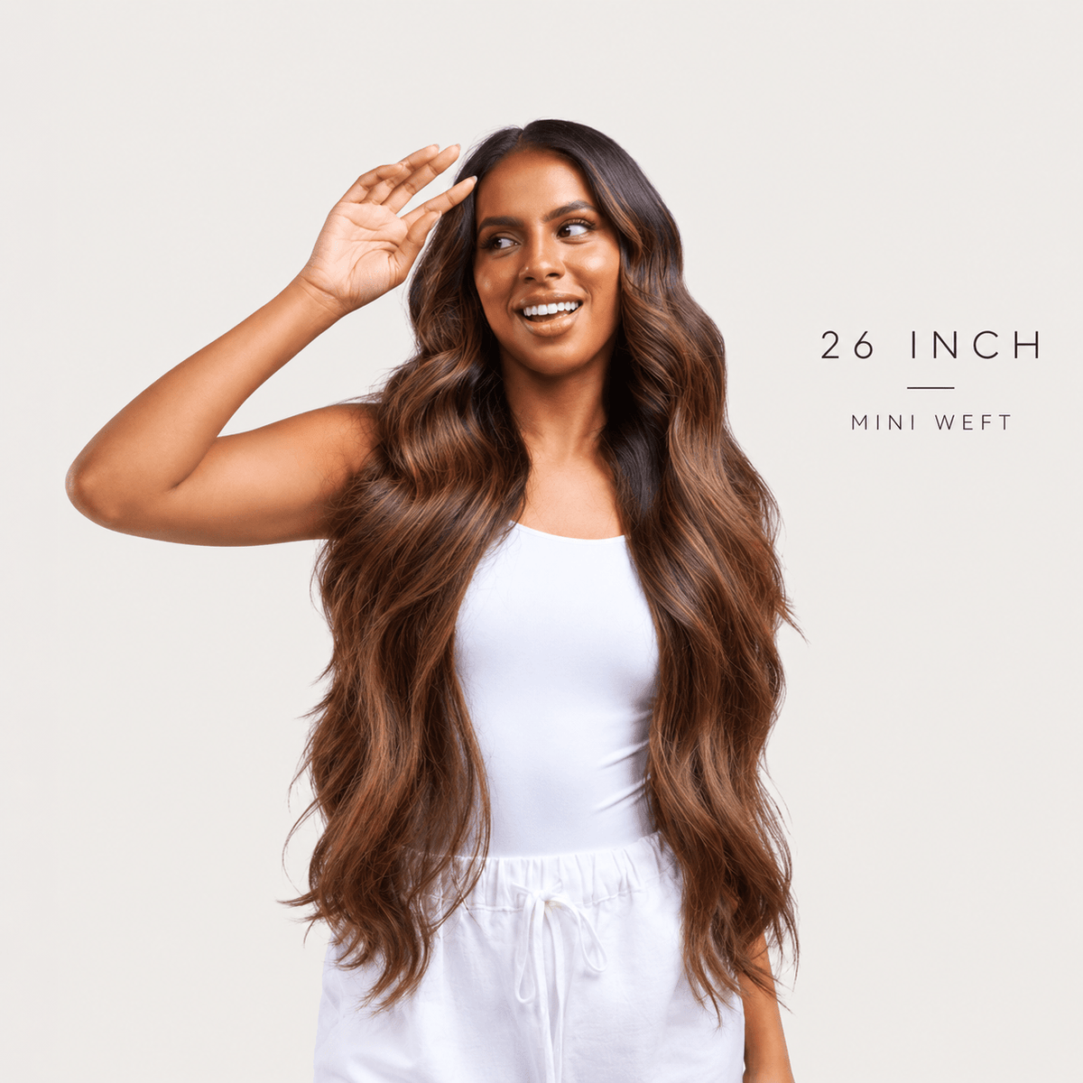 26 Inch Mini Weft Hair Extensions - Sophia Hair Australia