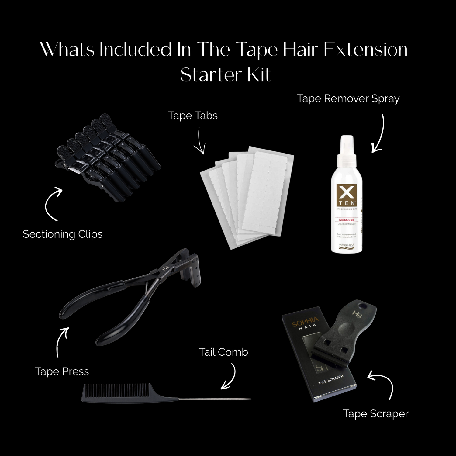 Tape Hair Extension Starter Kit