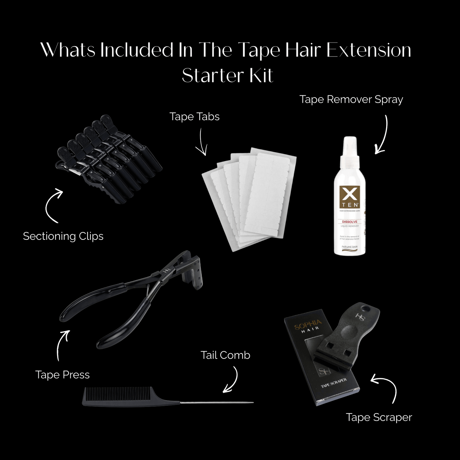 Tape Hair Extension Starter Kit - Sophia Hair Australia