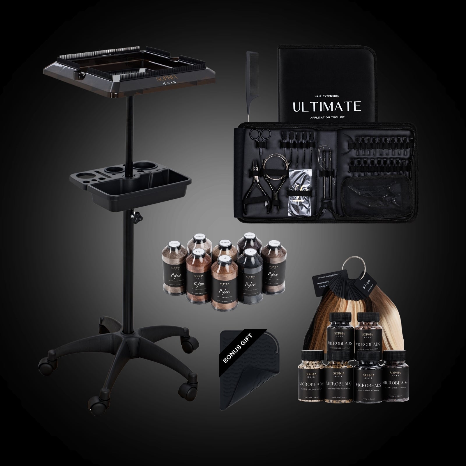 Weft Hair Extension Complete Salon Setup Kit | Professional ...