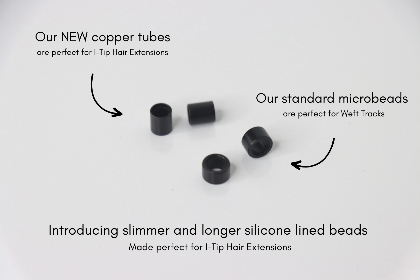 Individual Silicone Lined Copper Tubes on a white canvas