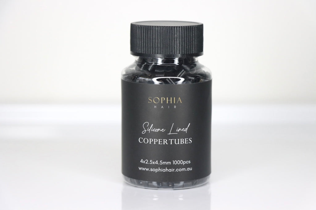 Silicone Lined Copper Tubes on a white canvas